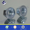 DIN6923 zinc plated flange type nut with factory price